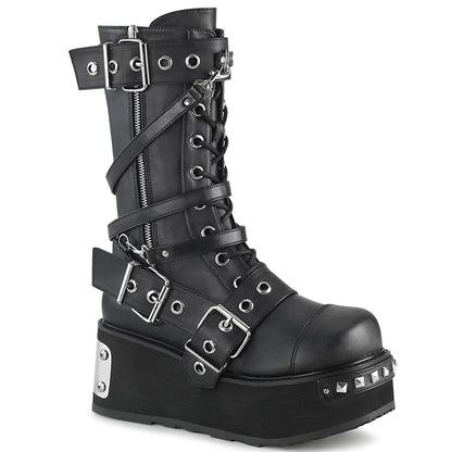 Demonia Cult Premium - "Trashville-250" Boots - Black Vegan Leather