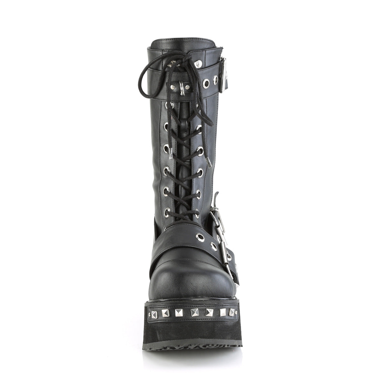Demonia Cult Premium - "Trashville-250" Boots - Black Vegan Leather