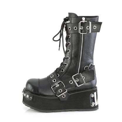 Demonia Cult Premium - "Trashville-250" Boots - Black Vegan Leather