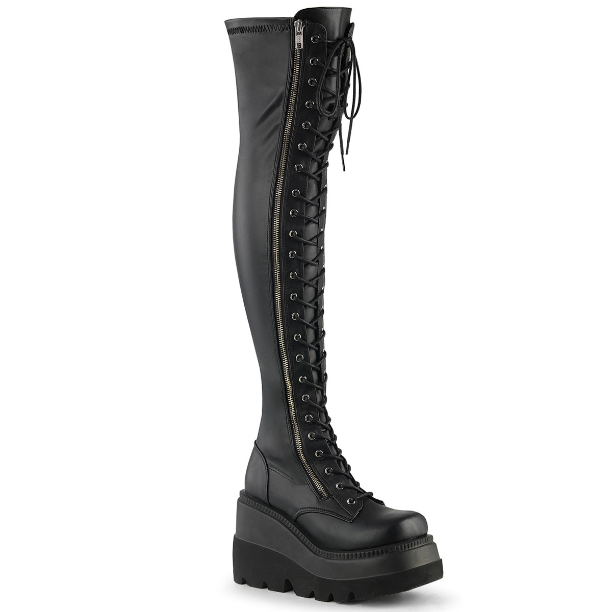 Demonia Cult Best Seller - "Shaker-374" Boots - Black Str. Vegan Leather