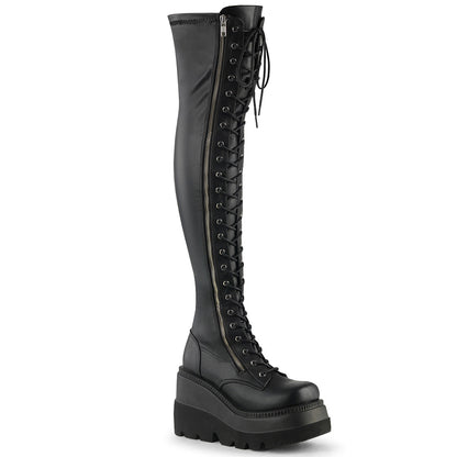 Demonia Cult Best Seller - "Shaker-374" Boots - Black Str. Vegan Leather