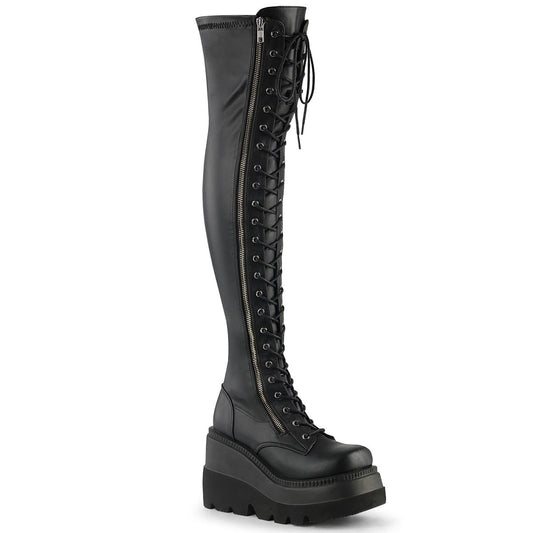 Demonia Cult Best Seller - "Shaker-374" Boots - Black Str. Vegan Leather