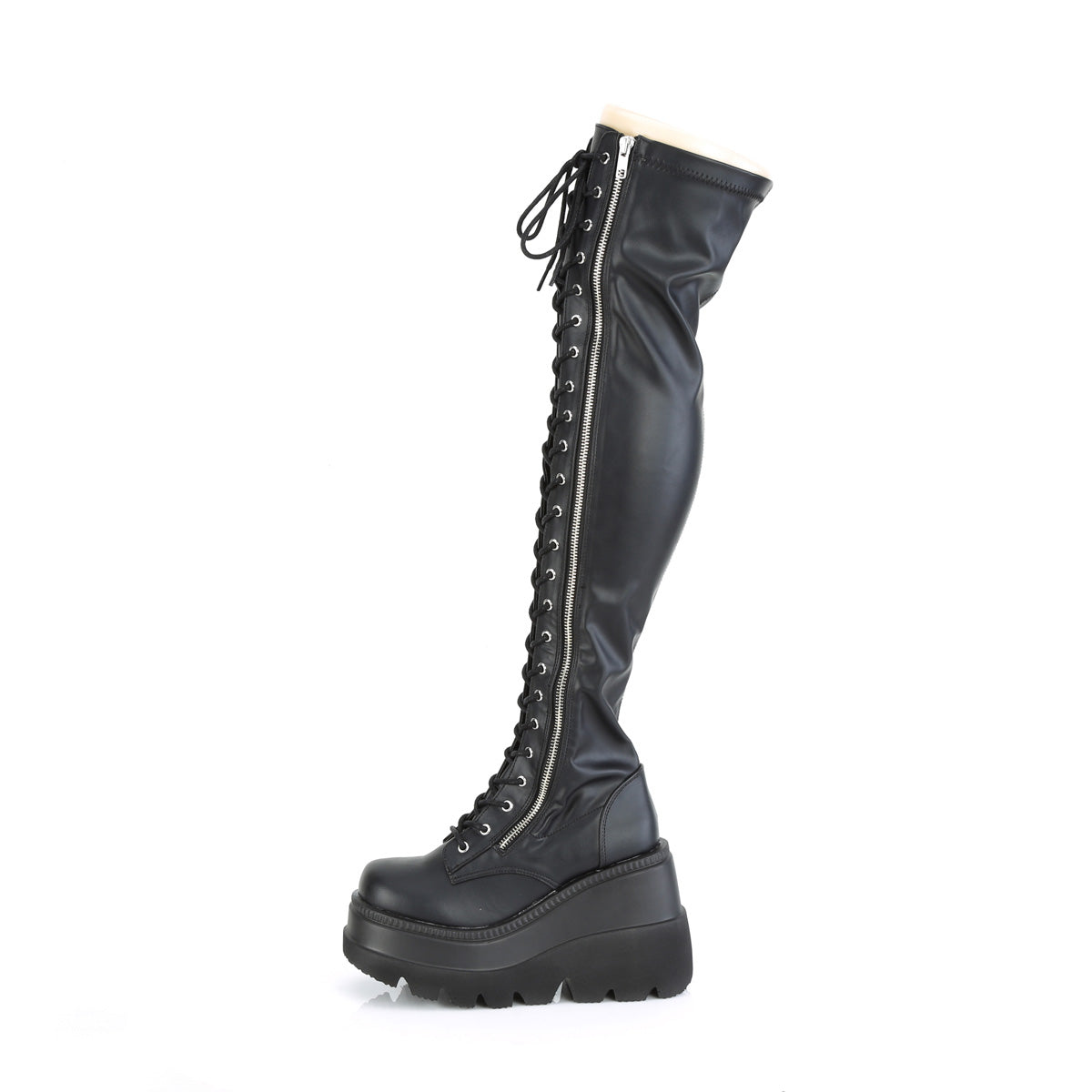 Demonia Cult Best Seller - "Shaker-374" Boots - Black Str. Vegan Leather