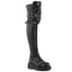 Black Stretch Vegan Leather