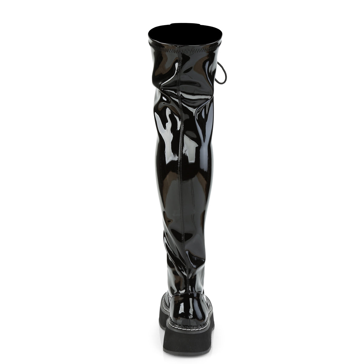 Demonia Cult Essential - "Emily-375" Boots - Black Patent