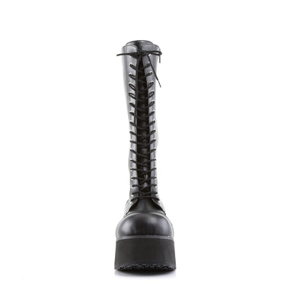 Demonia Cult Latest - "Trashville-502" Boots - Black Vegan Leather