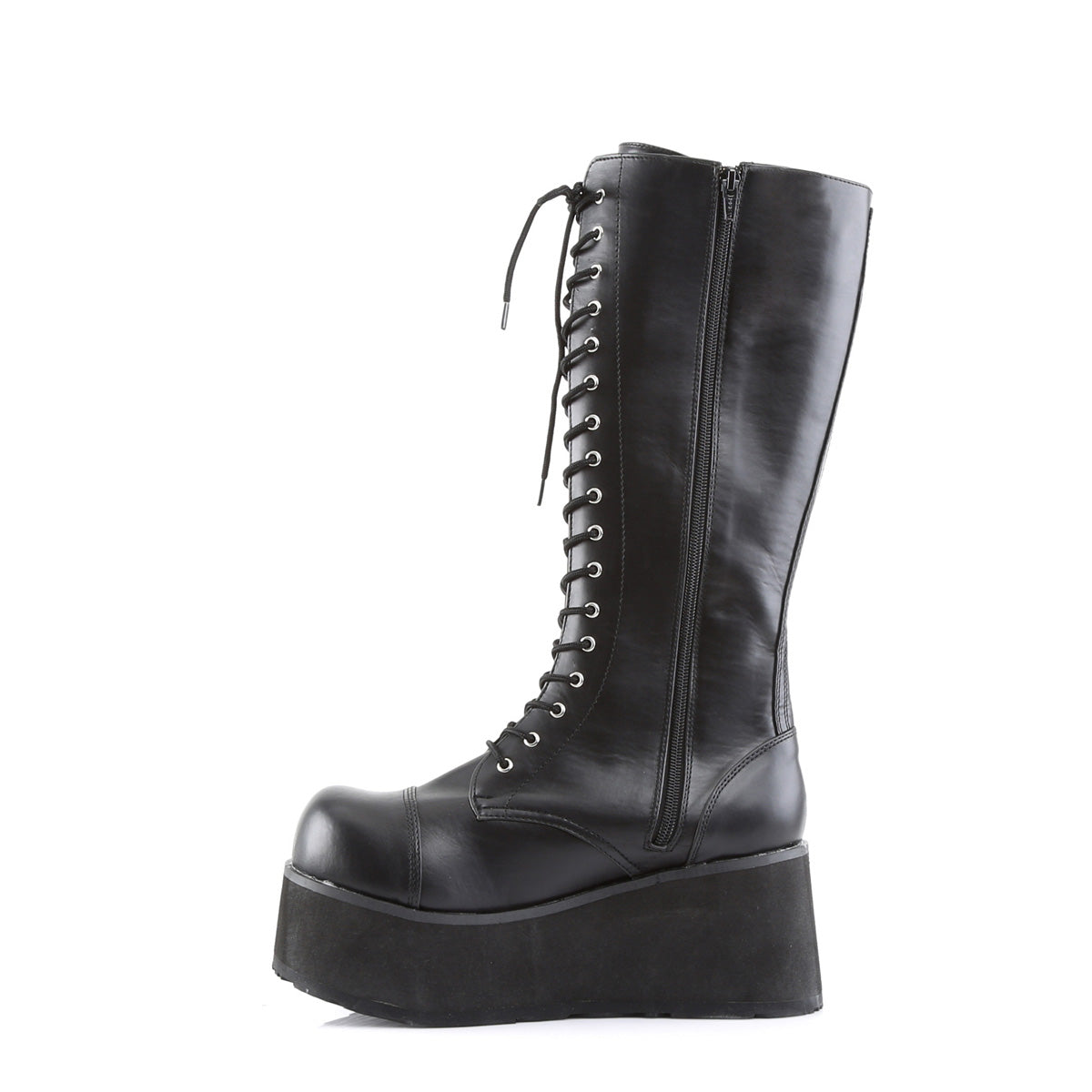 Demonia Cult Latest - "Trashville-502" Boots - Black Vegan Leather