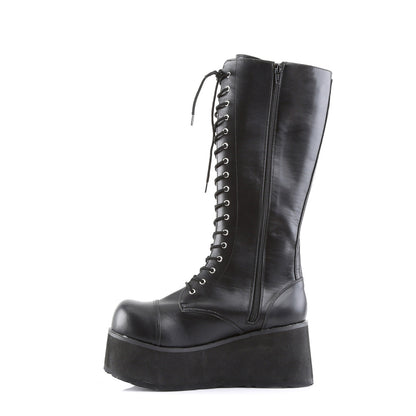 Demonia Cult Latest - "Trashville-502" Boots - Black Vegan Leather