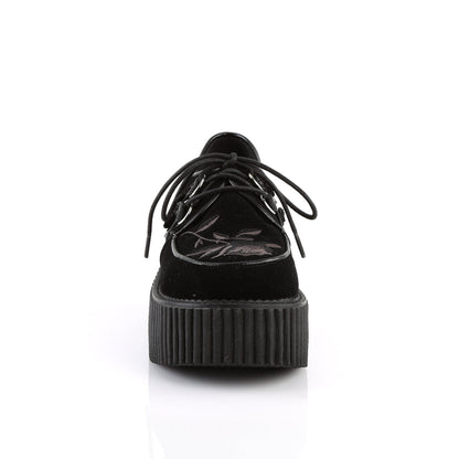 Demonia Cult Recommended - "Creeper-219" Creepers - Black Velvet
