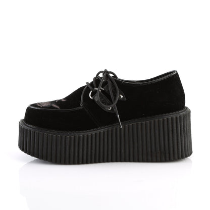 Demonia Cult Recommended - "Creeper-219" Creepers - Black Velvet