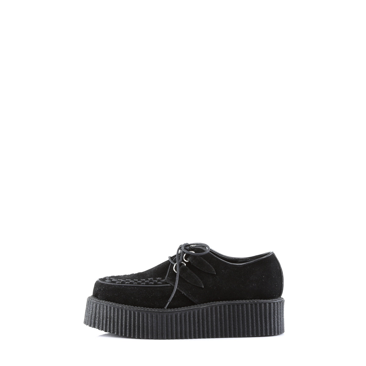 Demonia Cult Smart Buy - "V-CREEPER-502S" Creepers - Black Vegan Suede