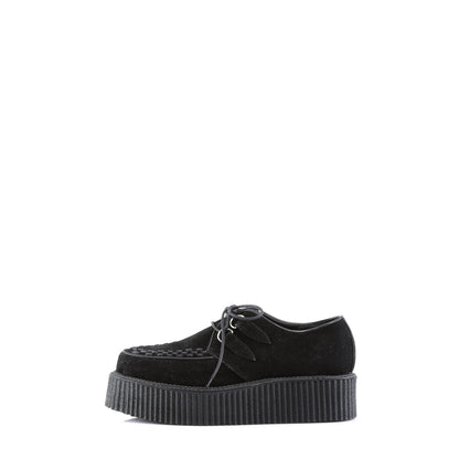 Demonia Cult Smart Buy - "V-CREEPER-502S" Creepers - Black Vegan Suede