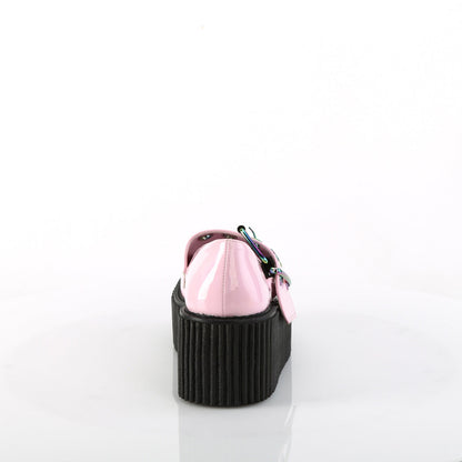 Demonia Cult Customer Favorite - "Creeper-230" Creepers - Baby Pink Holo Patent