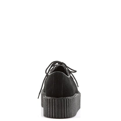 Demonia Cult Best Seller - "Creeper-402S" Creepers - Black Suede