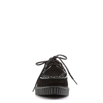 Demonia Cult Deals - "Creeper-602S" Creepers - Black Suede
