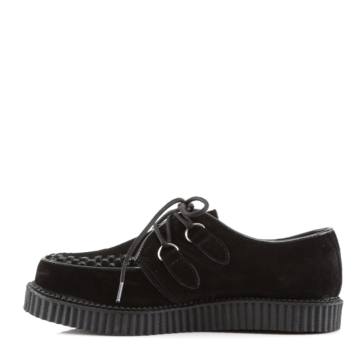 Demonia Cult Deals - "Creeper-602S" Creepers - Black Suede