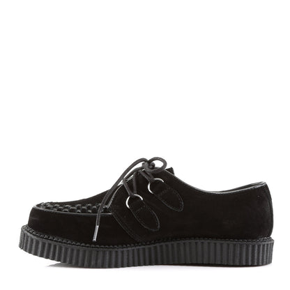 Demonia Cult Deals - "Creeper-602S" Creepers - Black Suede