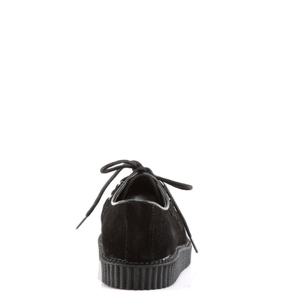 Demonia Cult Deals - "Creeper-602S" Creepers - Black Suede
