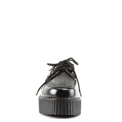 Demonia Cult Classic - "Creeper-402" Creepers - Black Leather