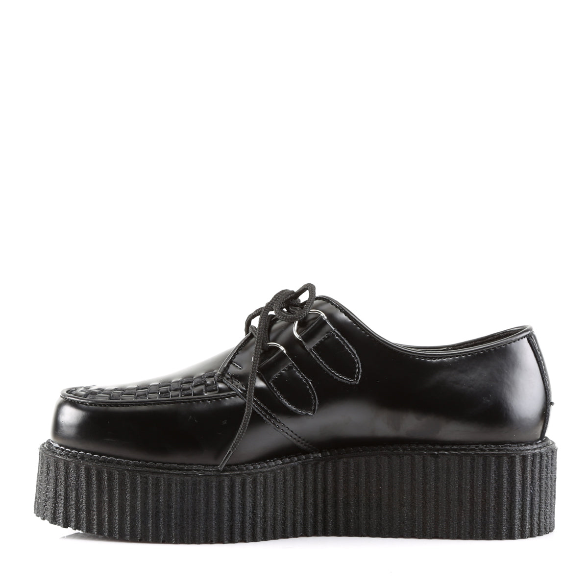 Demonia Cult Classic - "Creeper-402" Creepers - Black Leather