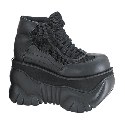 Demonia Cult Hot Sale - "Boxer-01" Platforms - Black Vegan Leather