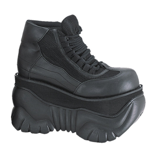 Demonia Cult Hot Sale - "Boxer-01" Platforms - Black Vegan Leather