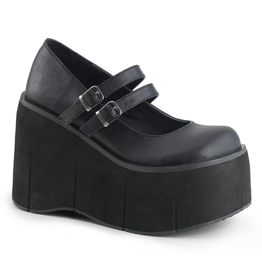 Demonia Cult Deals - "Kera-08" Platforms - Black Vegan Leather