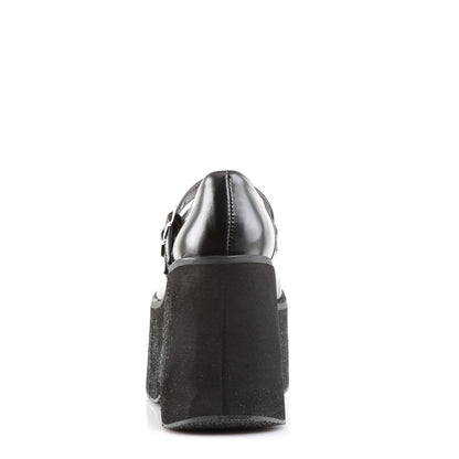 Demonia Cult Deals - "Kera-08" Platforms - Black Vegan Leather