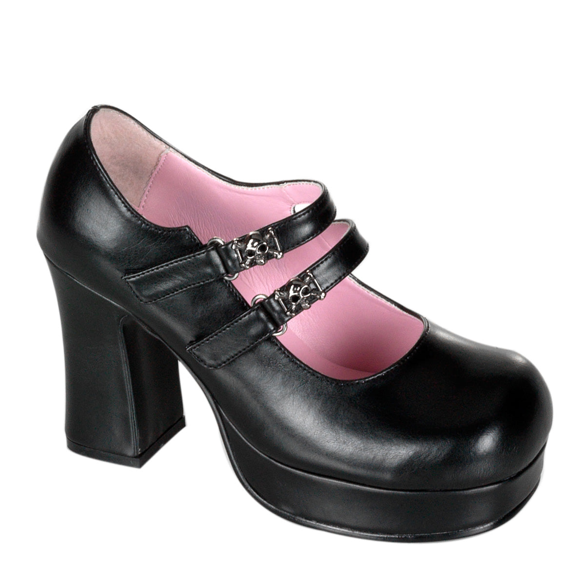 Demonia Cult Discount - "Gothika-09" Platforms - Black Vegan Leather