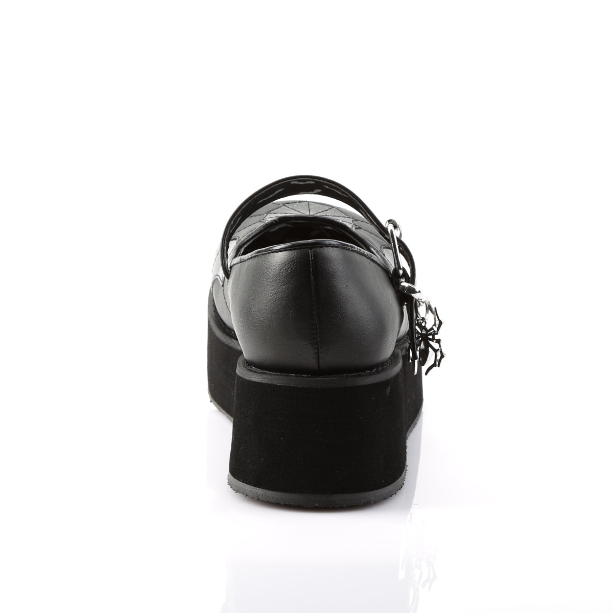 Demonia Cult Great Value - "Sprite-05" Platforms - Black Vegan Leather-Black Patent