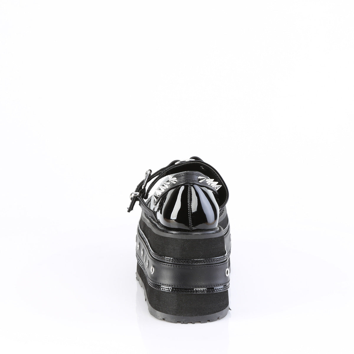 Demonia Cult Smart Buy - "Damned-20" Platforms - Black Patent-Vegan Leather