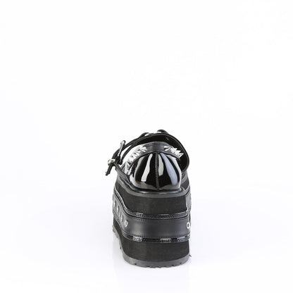 Demonia Cult Smart Buy - "Damned-20" Platforms - Black Patent-Vegan Leather