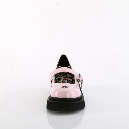 Demonia Cult Top Pick - "Renegade-56" Platforms - Baby Pink Patent