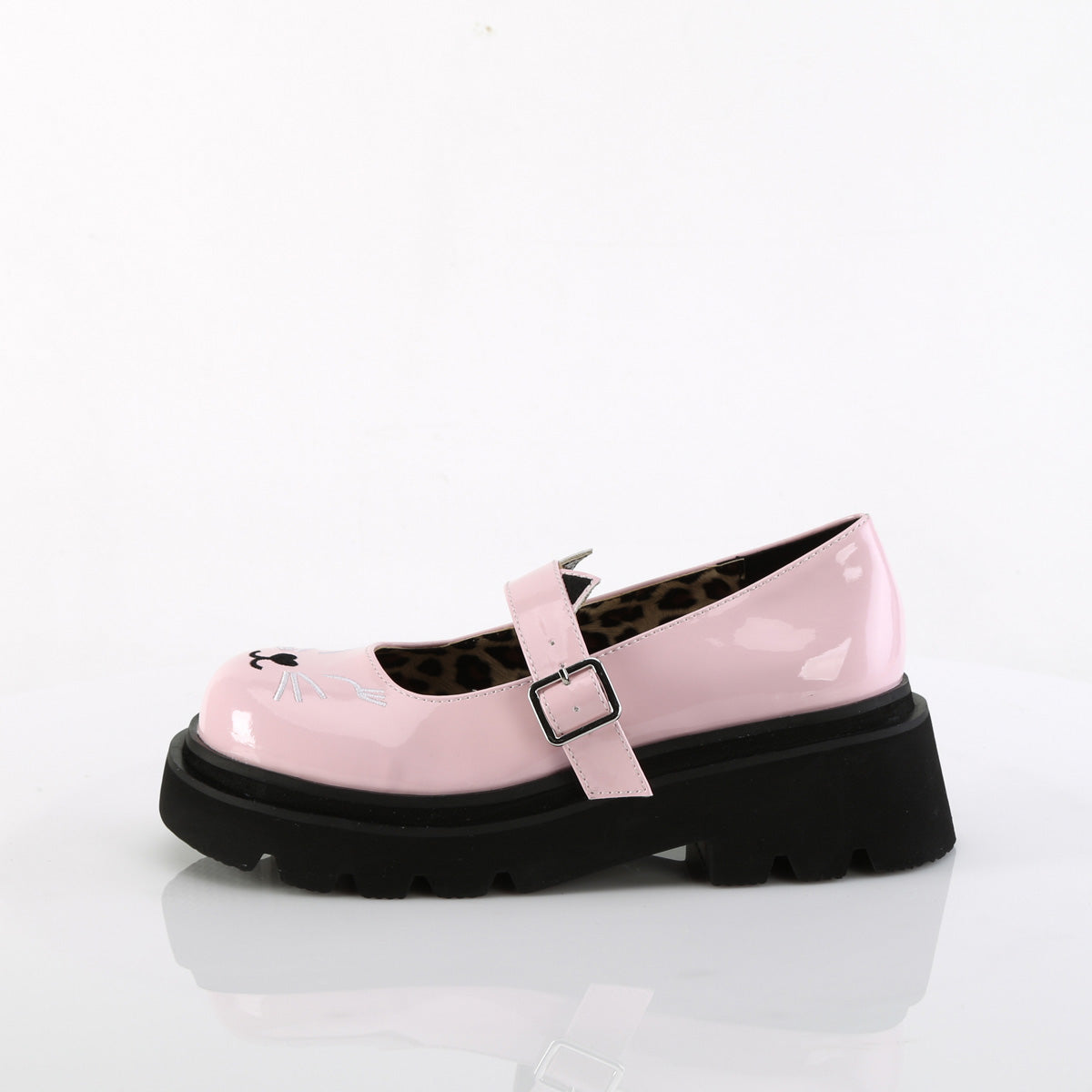 Demonia Cult Top Pick - "Renegade-56" Platforms - Baby Pink Patent
