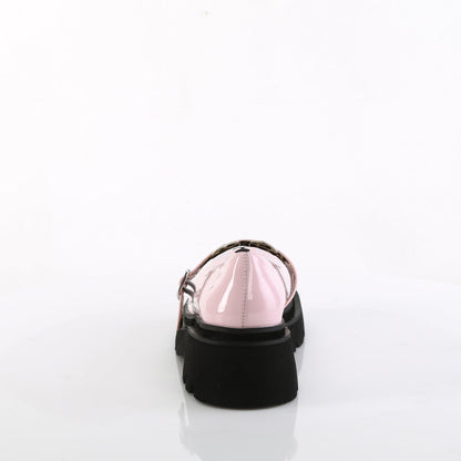 Demonia Cult Top Pick - "Renegade-56" Platforms - Baby Pink Patent
