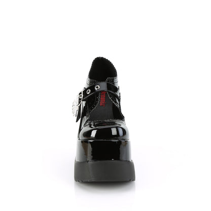 Demonia Cult New - "Void-38" Platforms - Black Patent