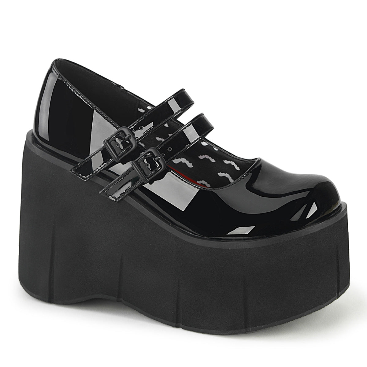 Demonia Cult New - "Kera-08" Platforms - Black Patent