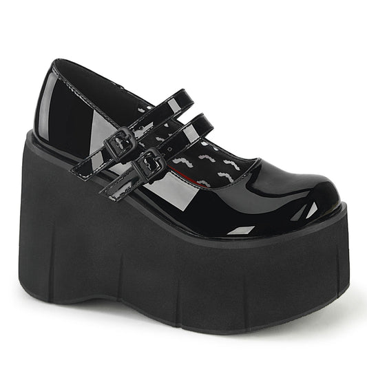 Demonia Cult New - "Kera-08" Platforms - Black Patent