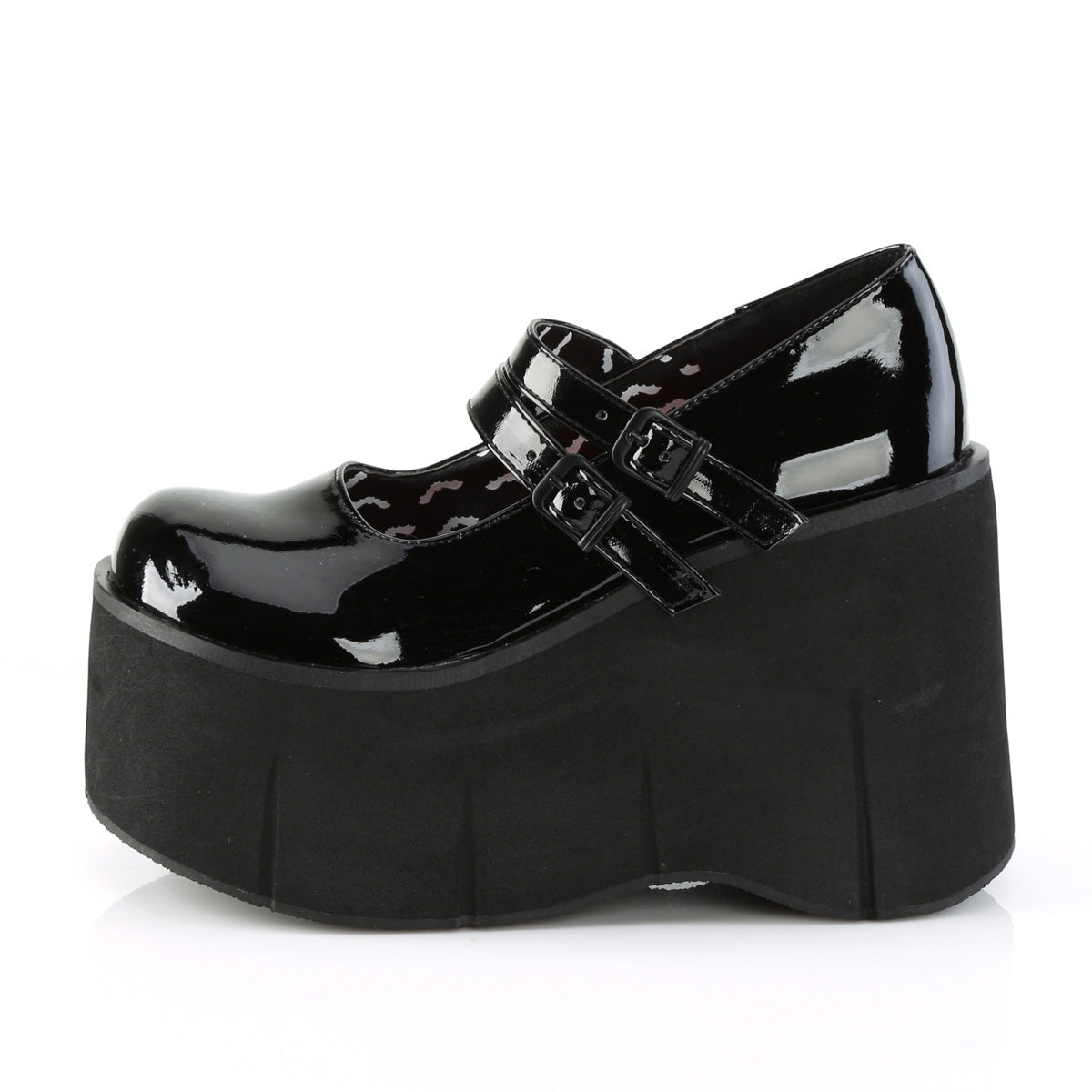 Demonia Cult New - "Kera-08" Platforms - Black Patent