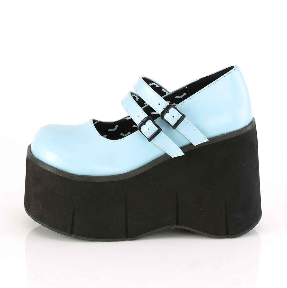 Demonia Cult Top Pick - "Kera-08" Platforms - Baby Blue Vegan Leather