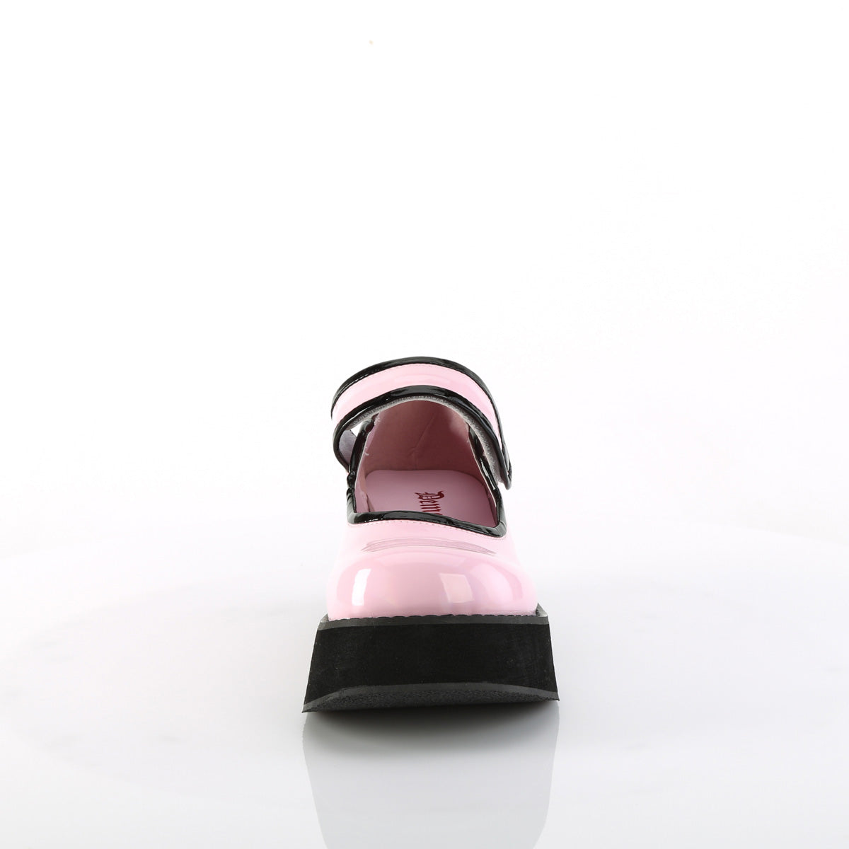 Demonia Cult Recommended - "Sprite-01" Platforms - Baby Pink Holo Patent