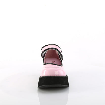 Demonia Cult Recommended - "Sprite-01" Platforms - Baby Pink Holo Patent