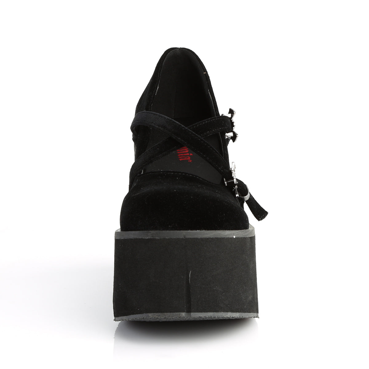 Demonia Cult Exclusive - "Kera-10" Platforms - Black Velvet
