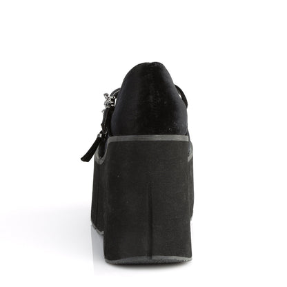 Demonia Cult Exclusive - "Kera-10" Platforms - Black Velvet