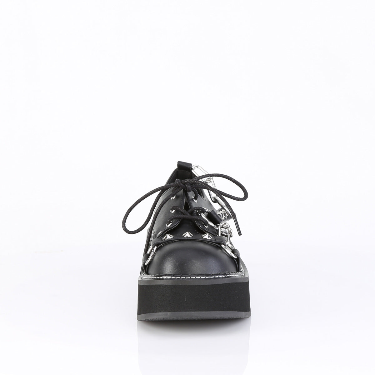 Demonia Cult Sale - "Emily-32" Platforms - Black Vegan Leather