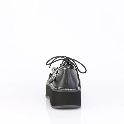 Demonia Cult Sale - "Emily-32" Platforms - Black Vegan Leather
