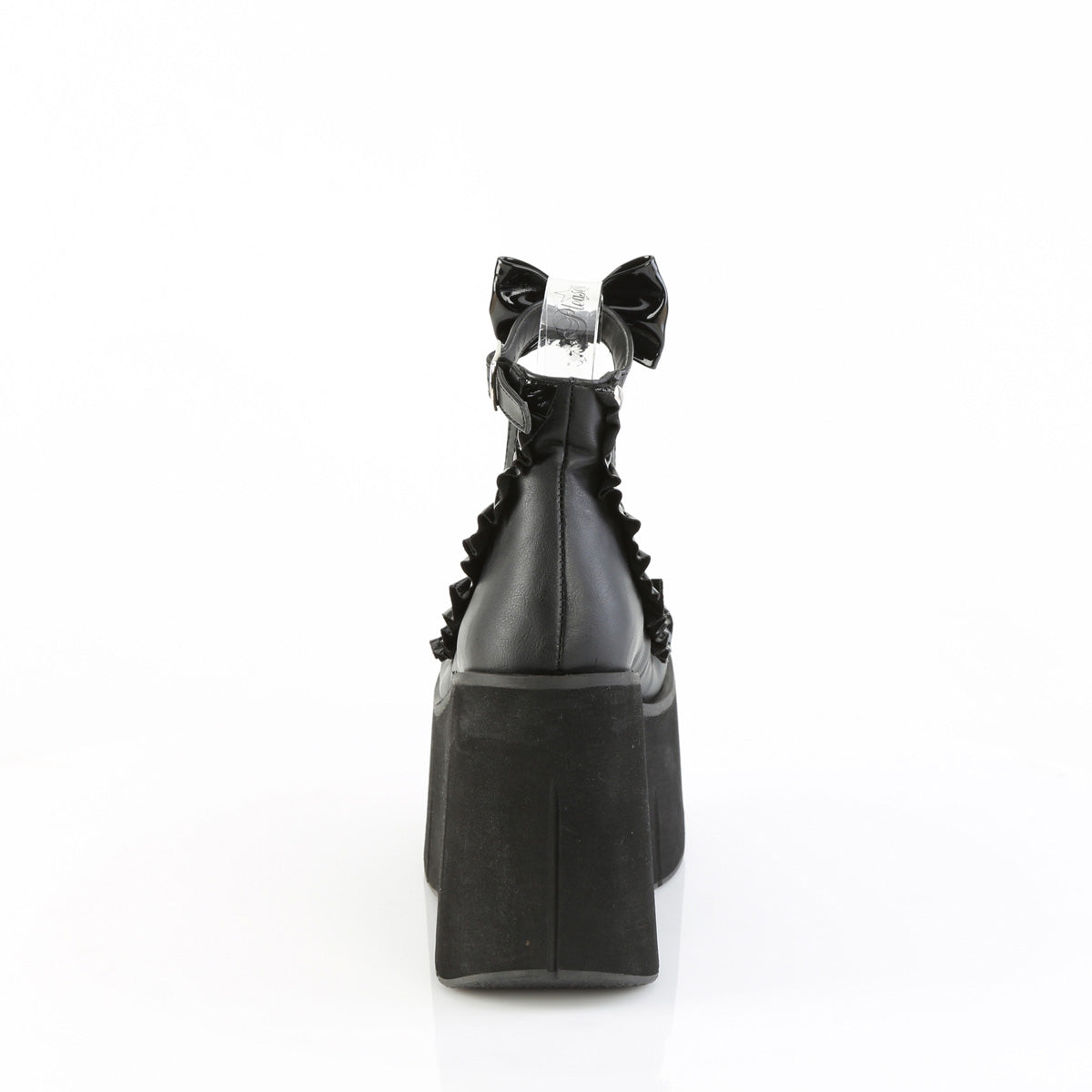 Demonia Cult Quality - "Kera-18" Platforms - Black Vegan Leather