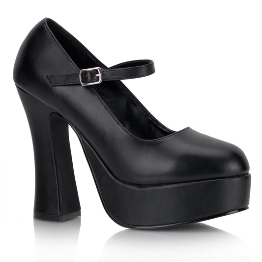 Demonia Cult Classic - "Dolly-50" Platforms - Black Vegan Leather