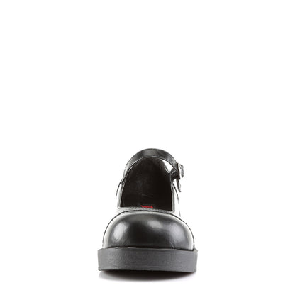 Demonia Cult Best Seller - "Crux-07" Platforms - Black Vegan Leather