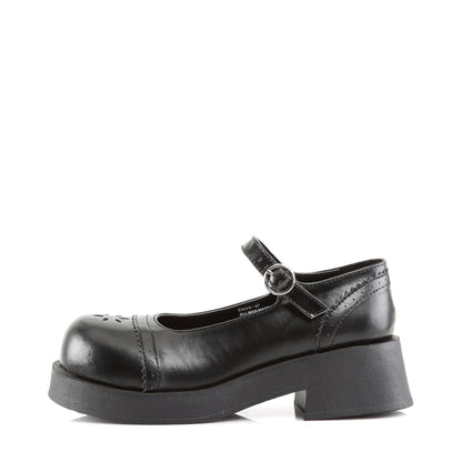 Demonia Cult Best Seller - "Crux-07" Platforms - Black Vegan Leather